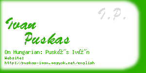 ivan puskas business card